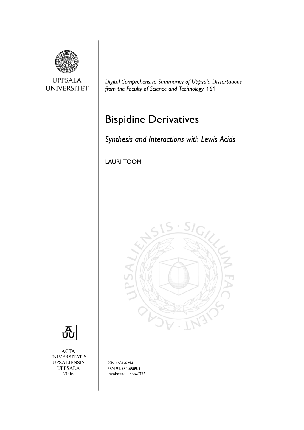 Bispidine Derivatives