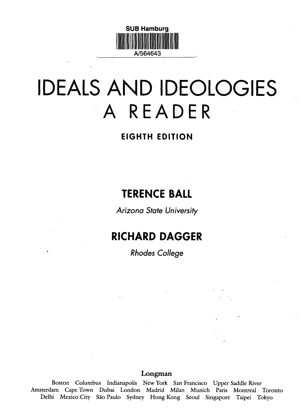 Ideals and Ideologies a Reader