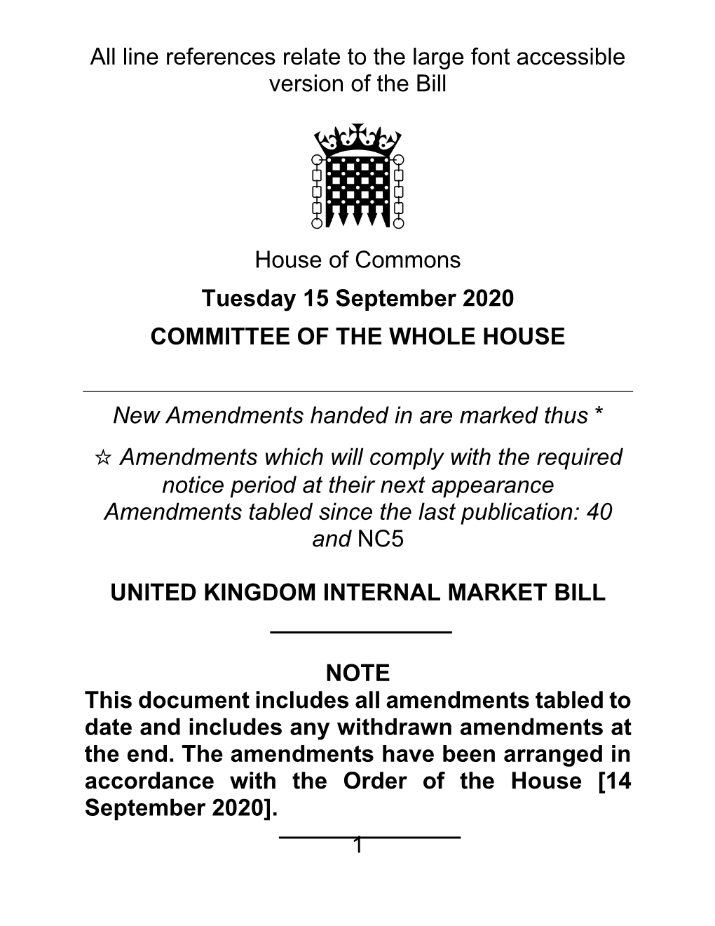 Line References Relate to the Large Font Accessible Version of the Bill