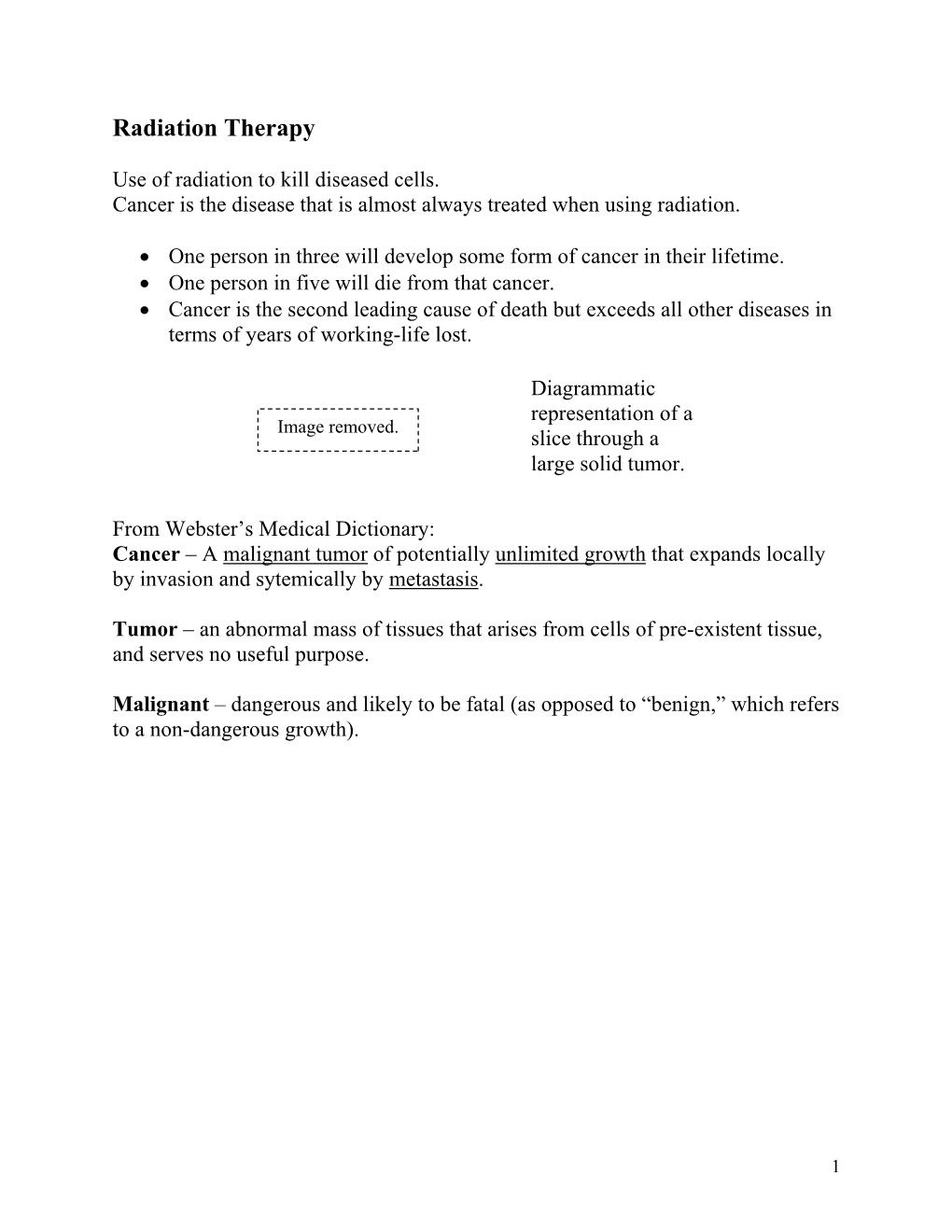 Radiation Therapy