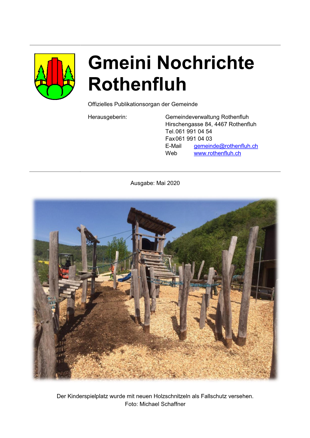 Gmeini Nochrichte Rothenfluh