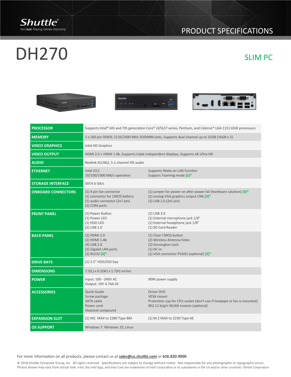 DH270-Specs Update.Pdf