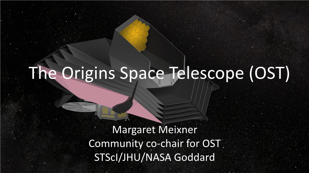 The Origins Space Telescope (OST)