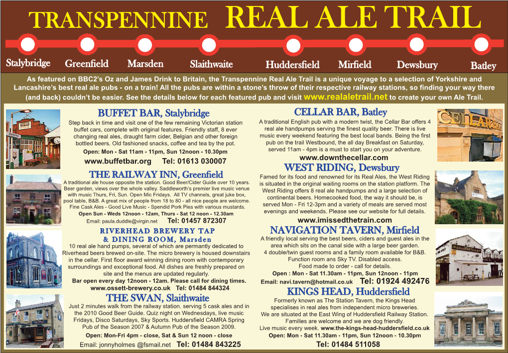 Transpennine Real Ale Trail