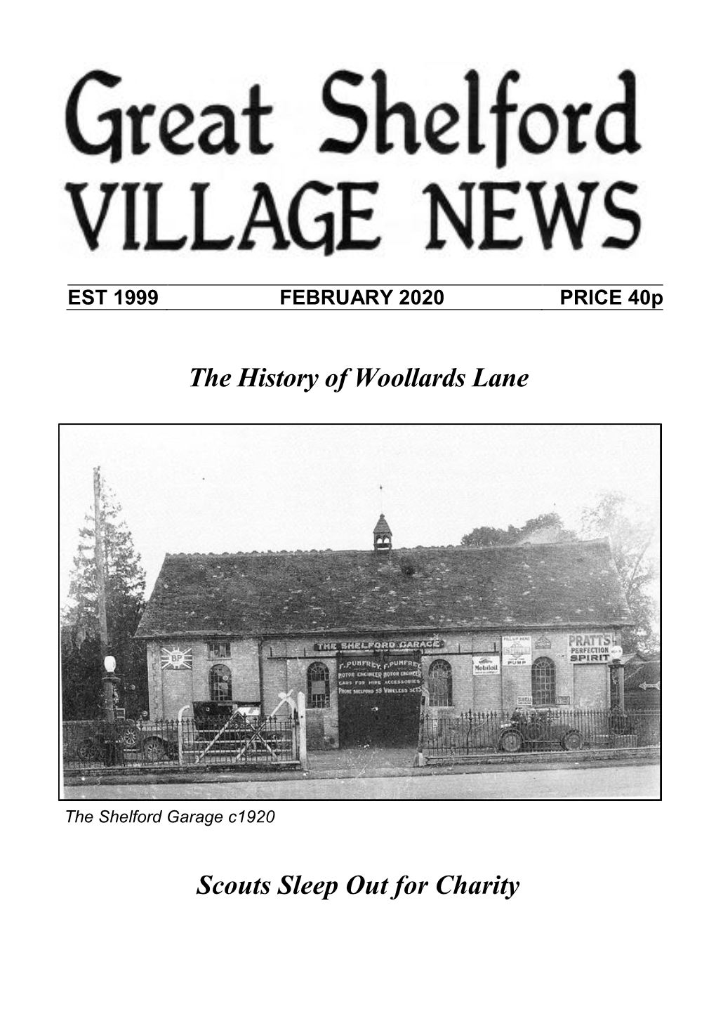 The History of Woollards Lane Scouts Sleep out for Charity