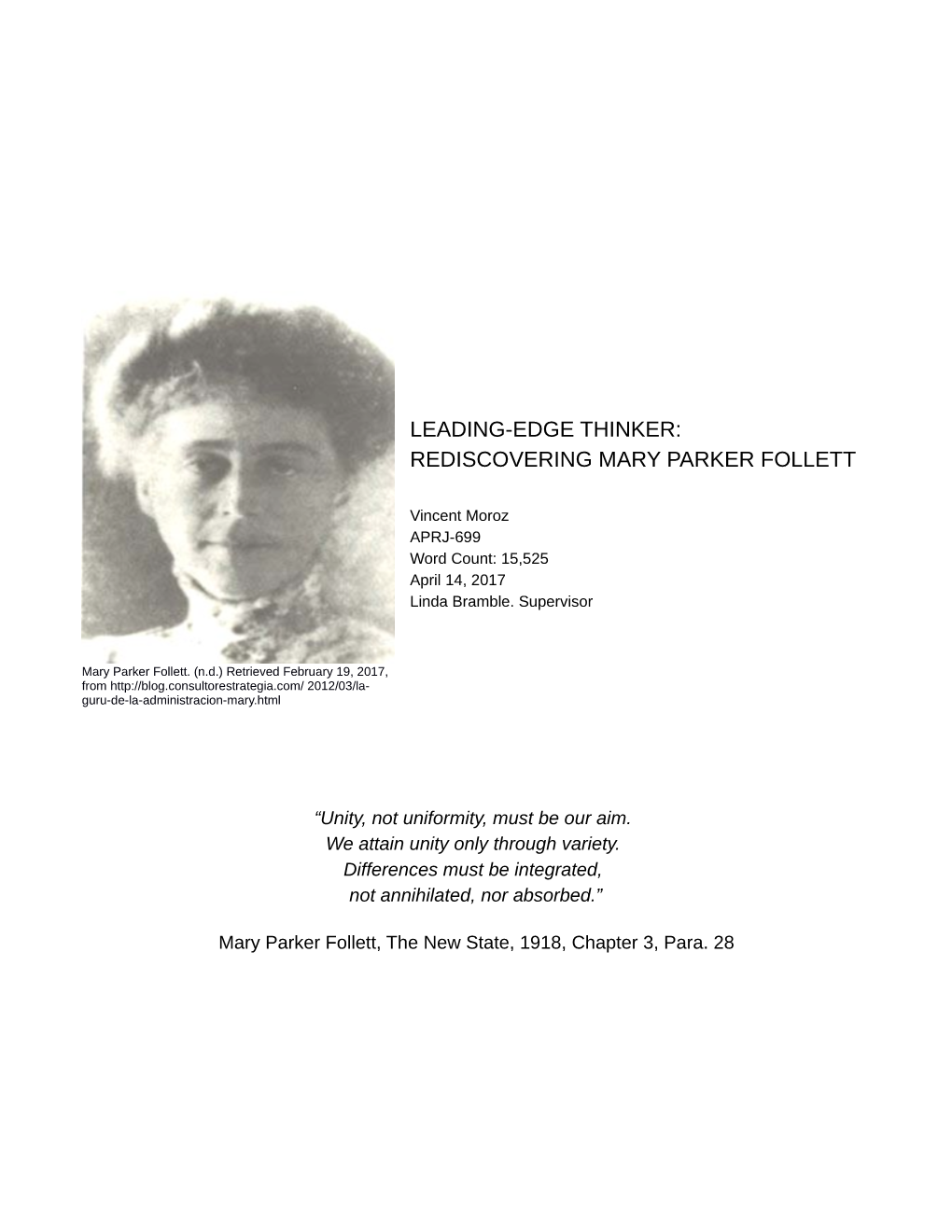 Leading Edge Thinker: Rediscovering Mary Parker