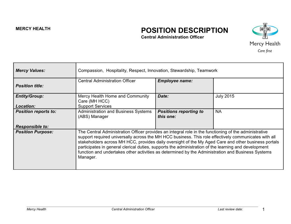 Position Description s29