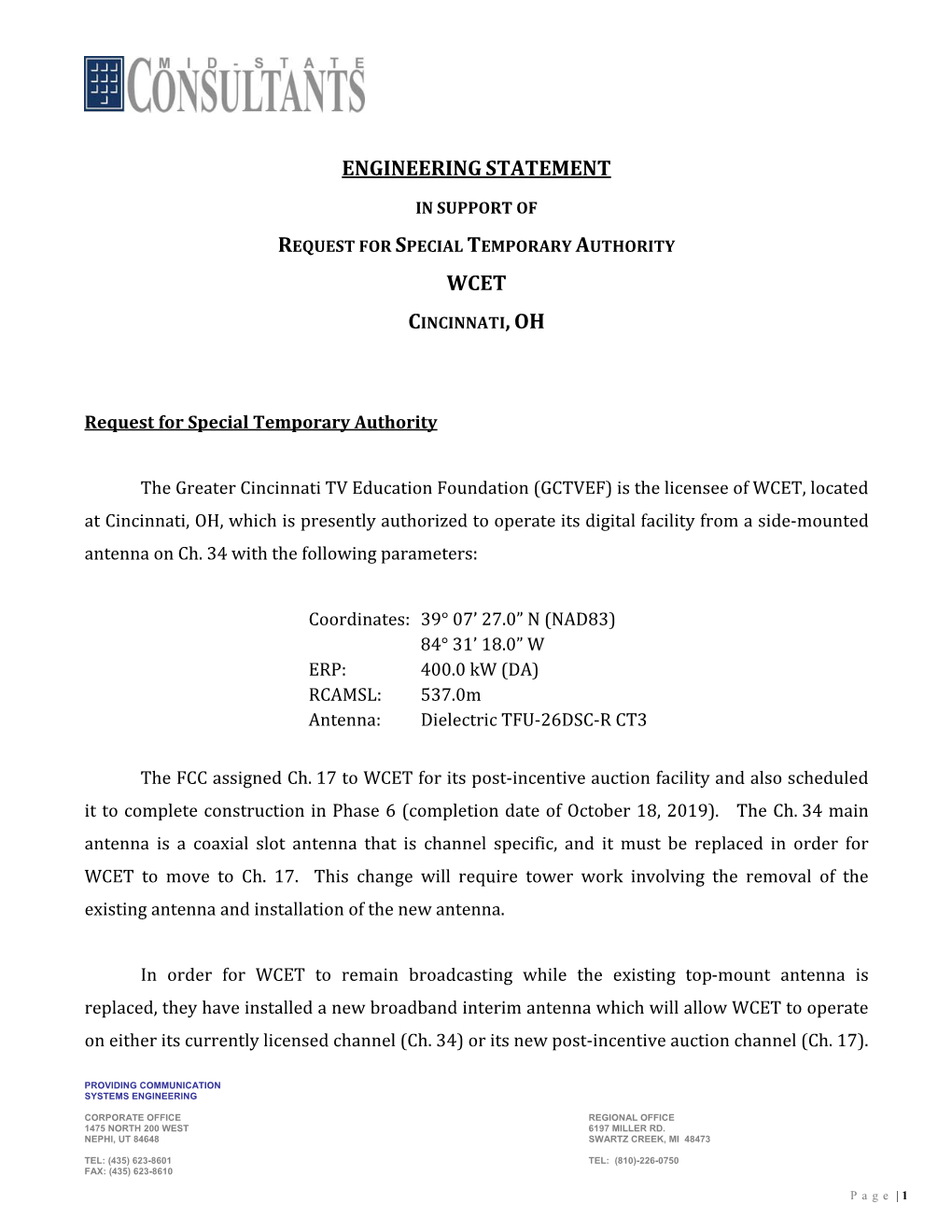 Engineering Statement Wcet