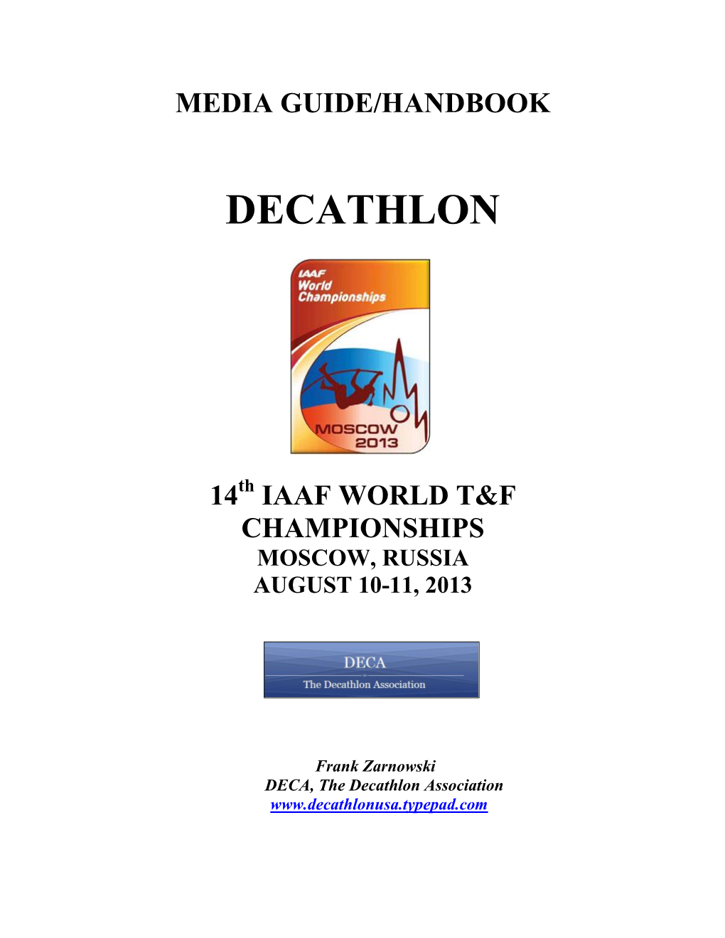 2013 IAAF WC Decathlon