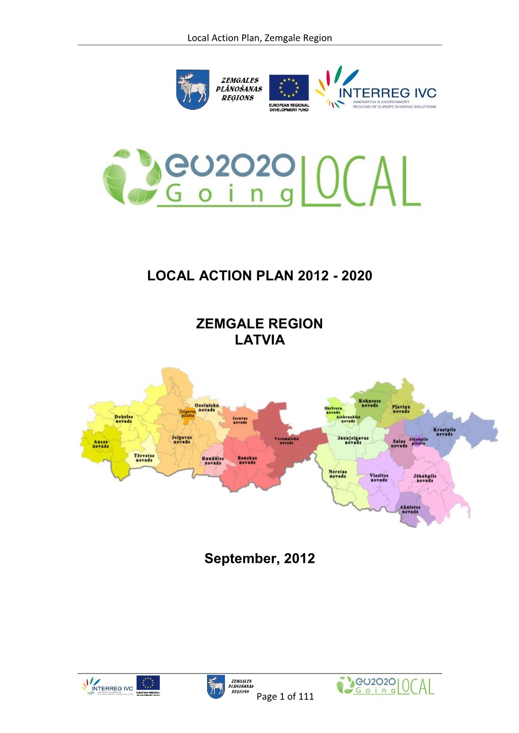 Local Action Plan 2012 - 2020