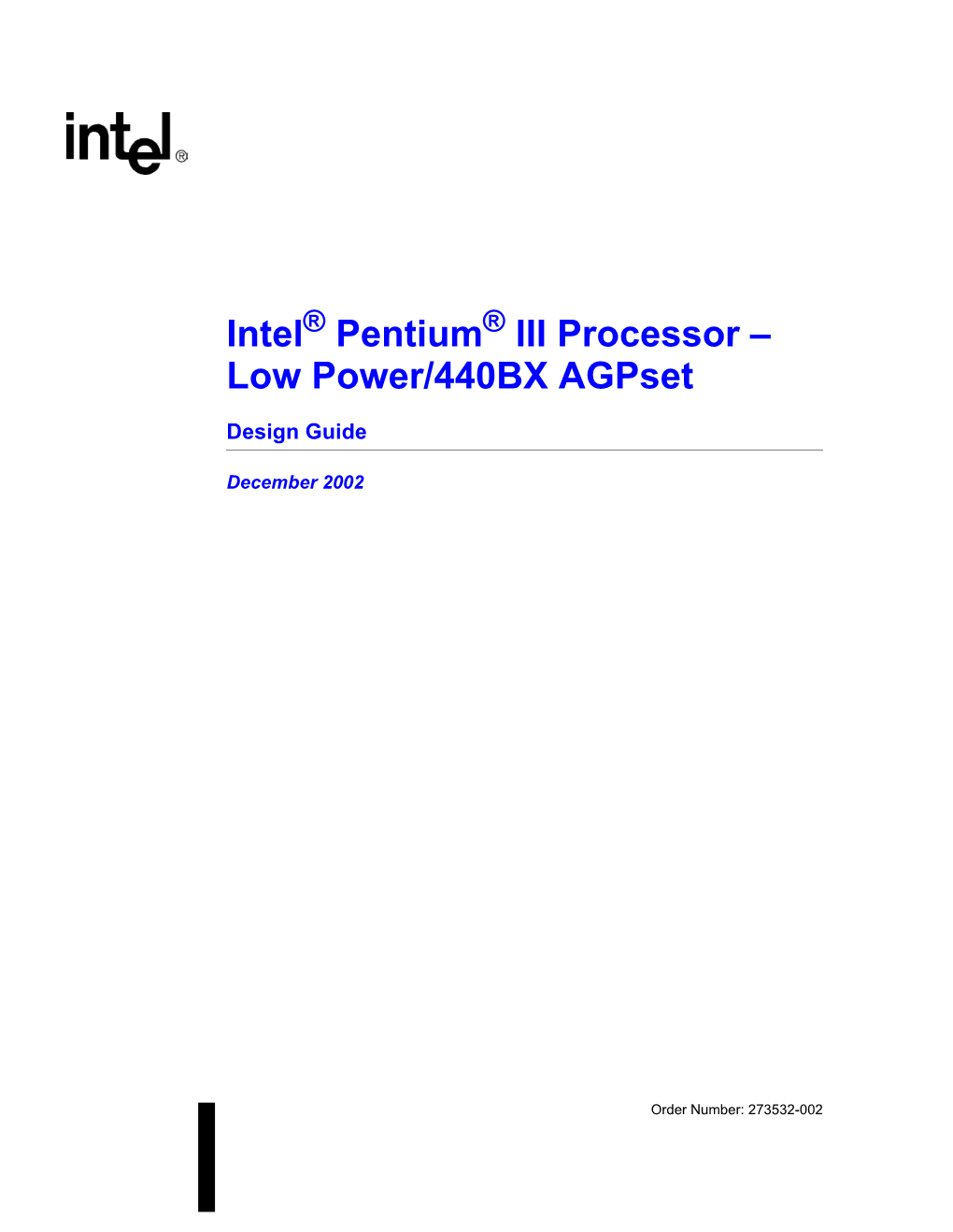 Intel Pentium III Processor
