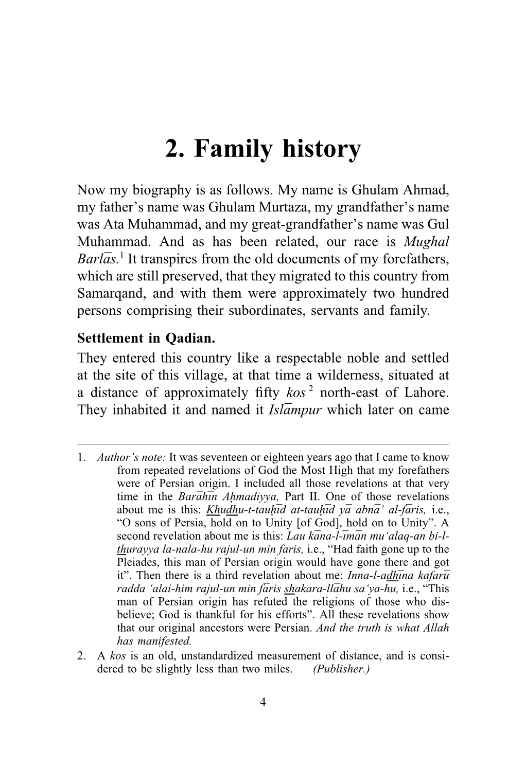 2. Family History