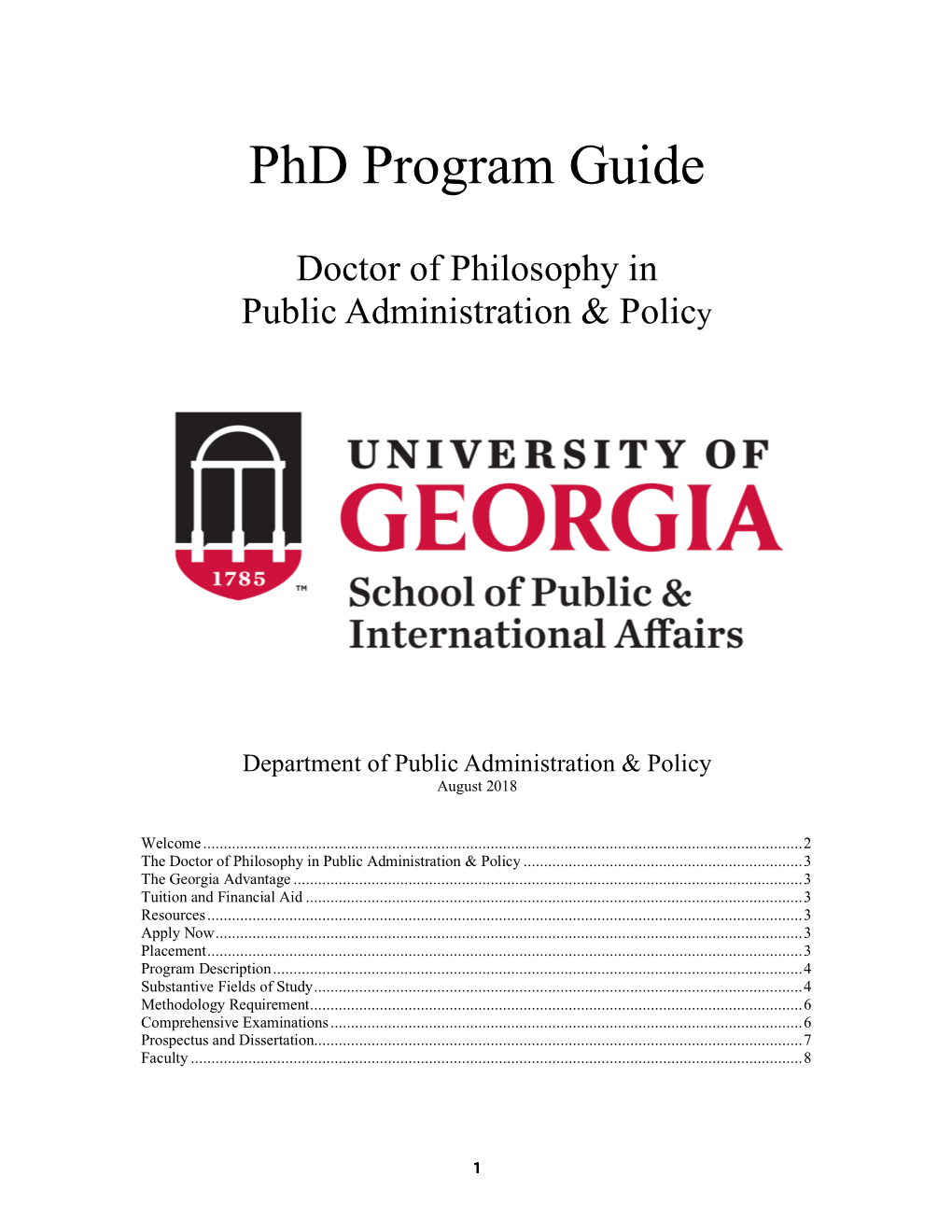 Phd Program Guide