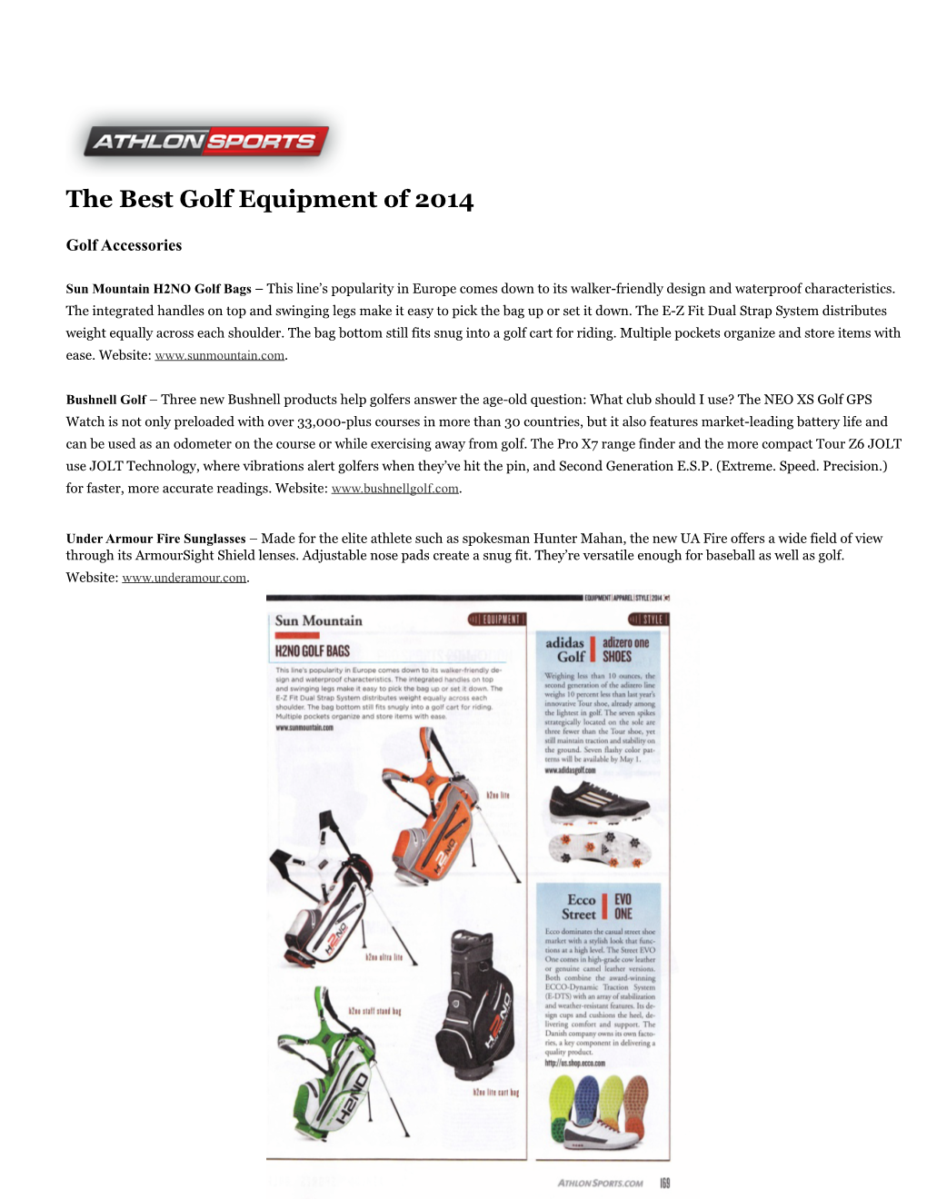 The Best Golf Equipment of 2014