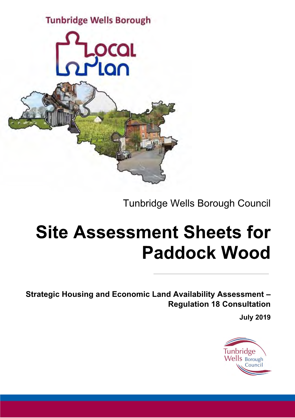 Site Assessment Sheets for Paddock Wood