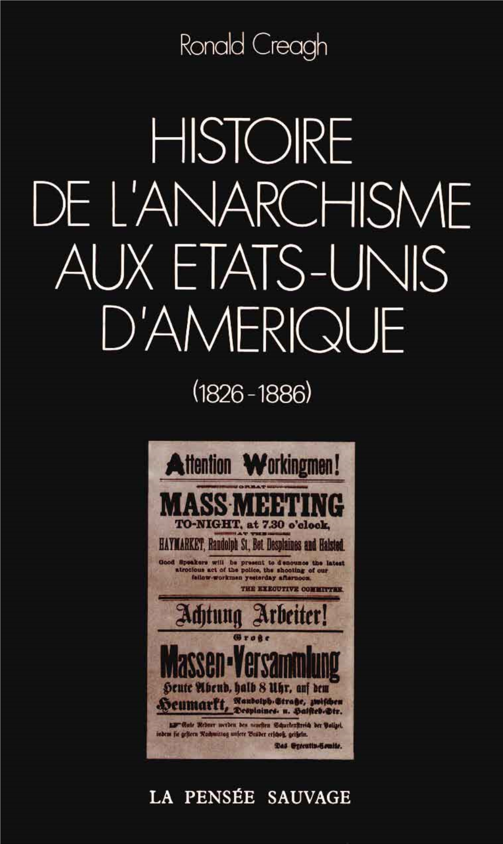 Histoire De L'anarchisme Aux Etats-Unis D'amerique