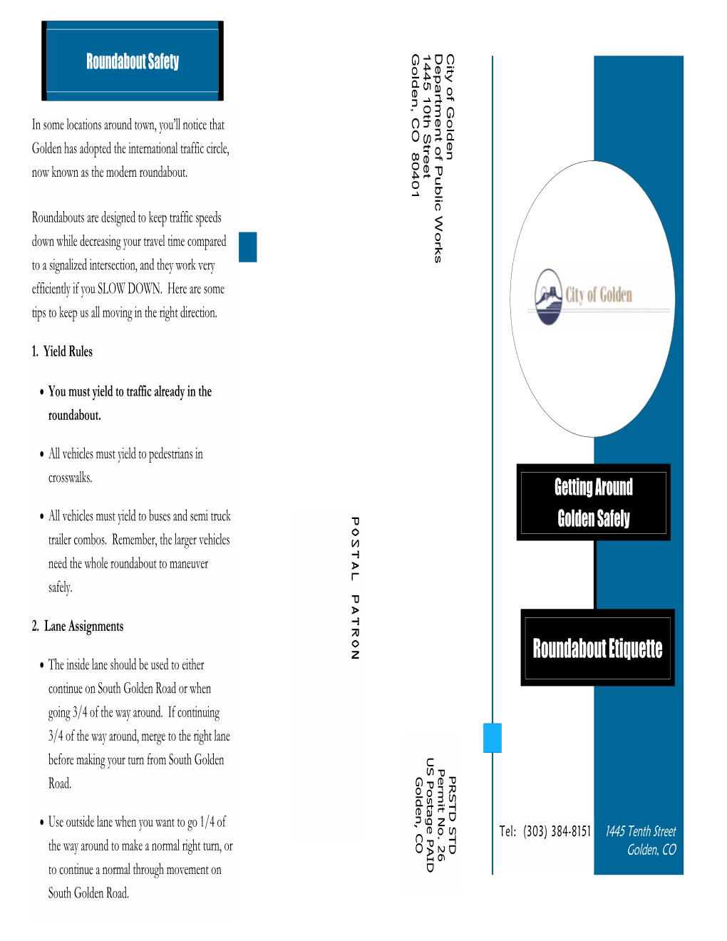 Roundabout Safety Brochure