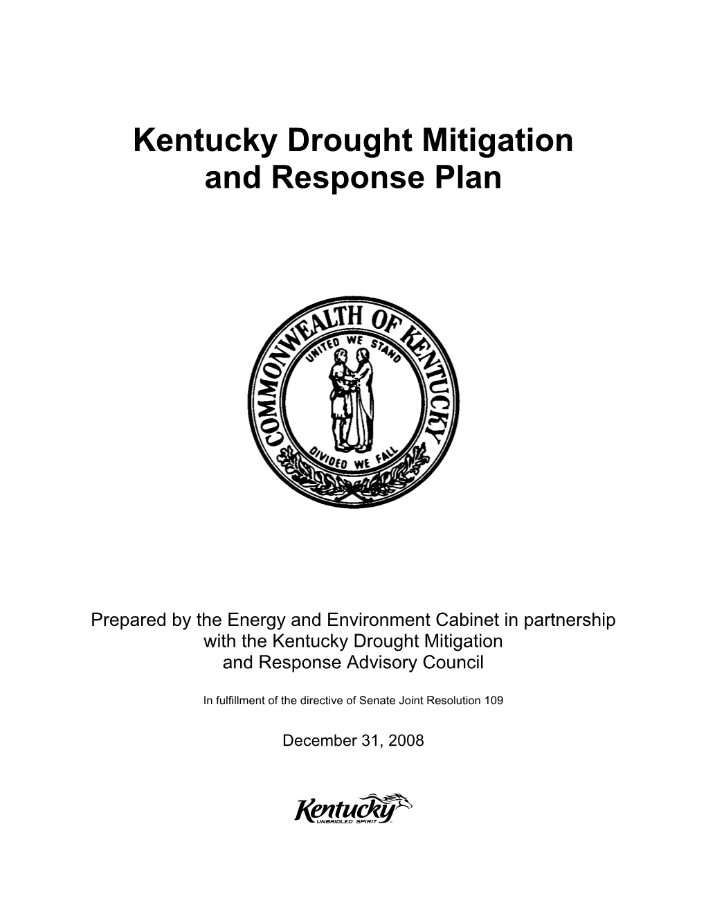 Kentucky Drought Mitigation and Response Plan