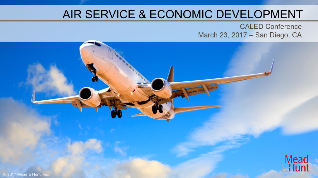 Air Service & Economic Development
