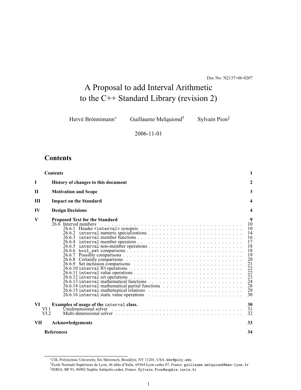 Interval Arithmetic to the C++ Standard Library (Revision 2)