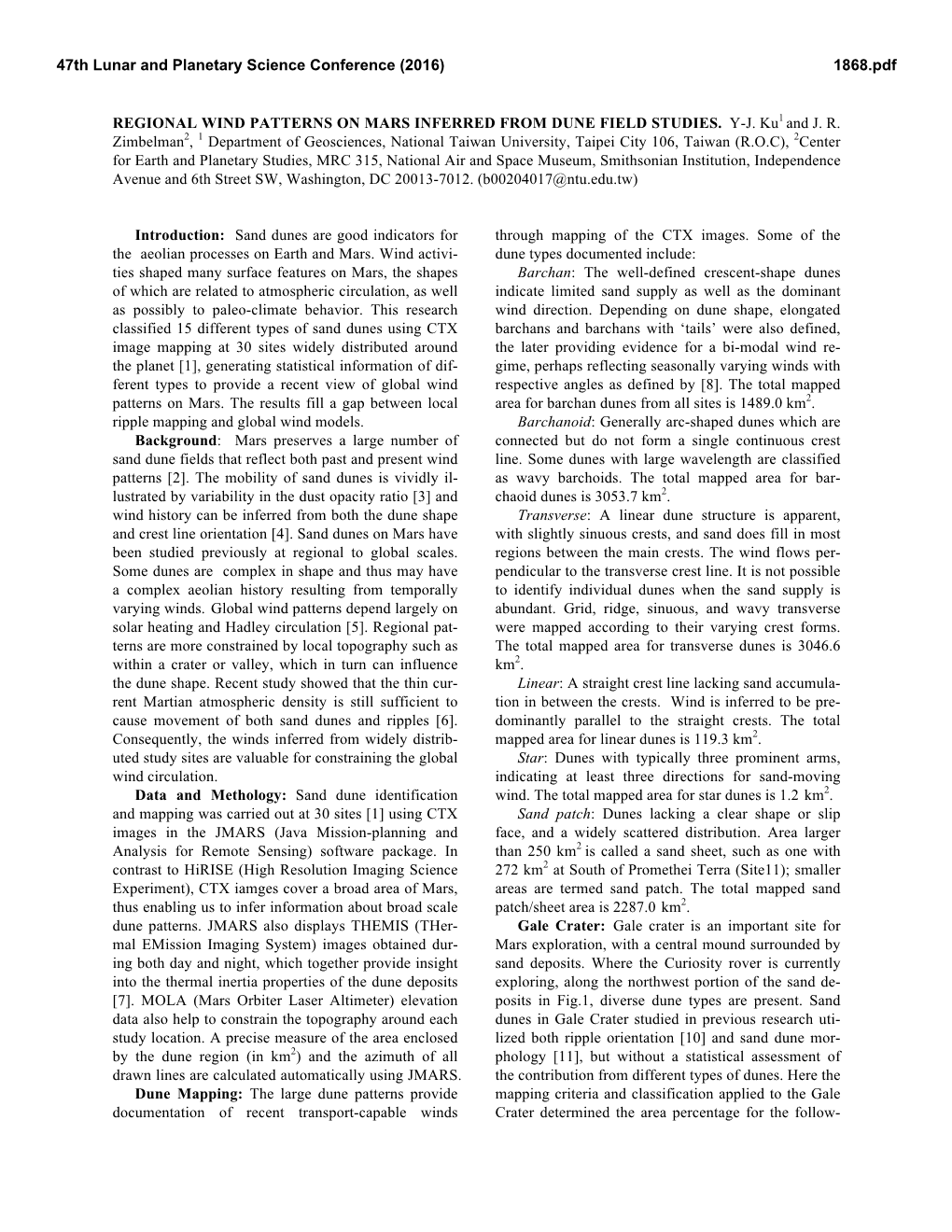 Regional Wind Patterns on Mars Inferred from Dune Field Studies