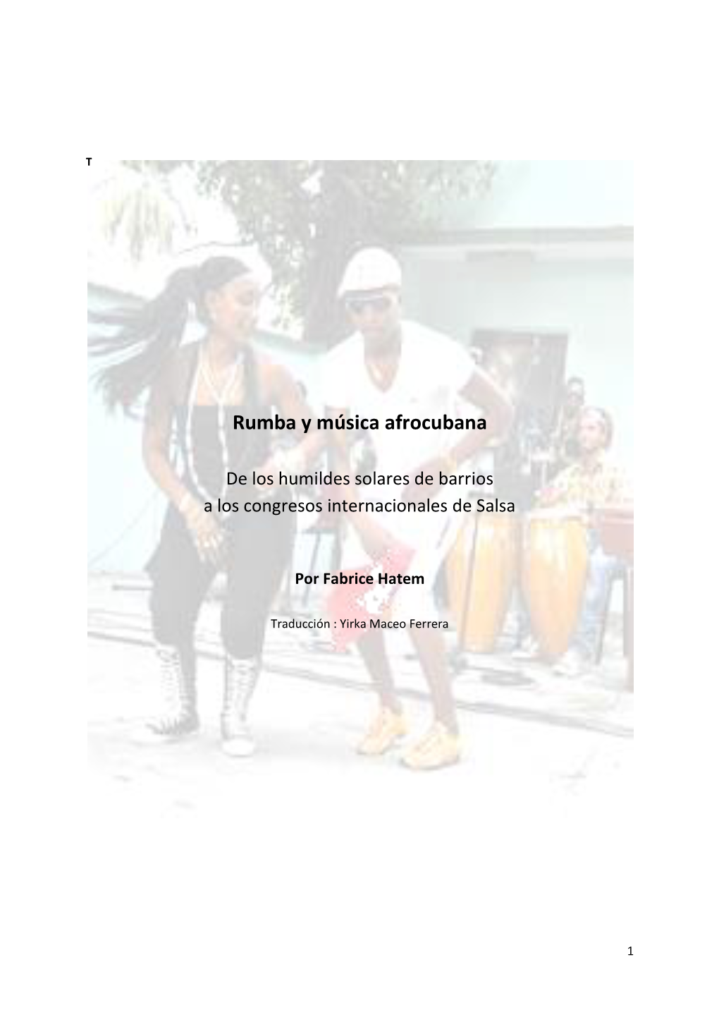 Rumba Y Música Afrocubana