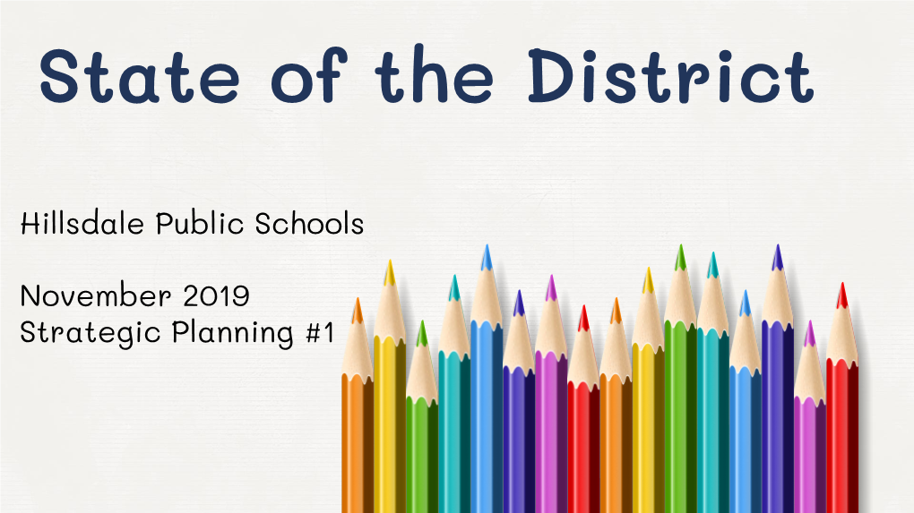 State of the District