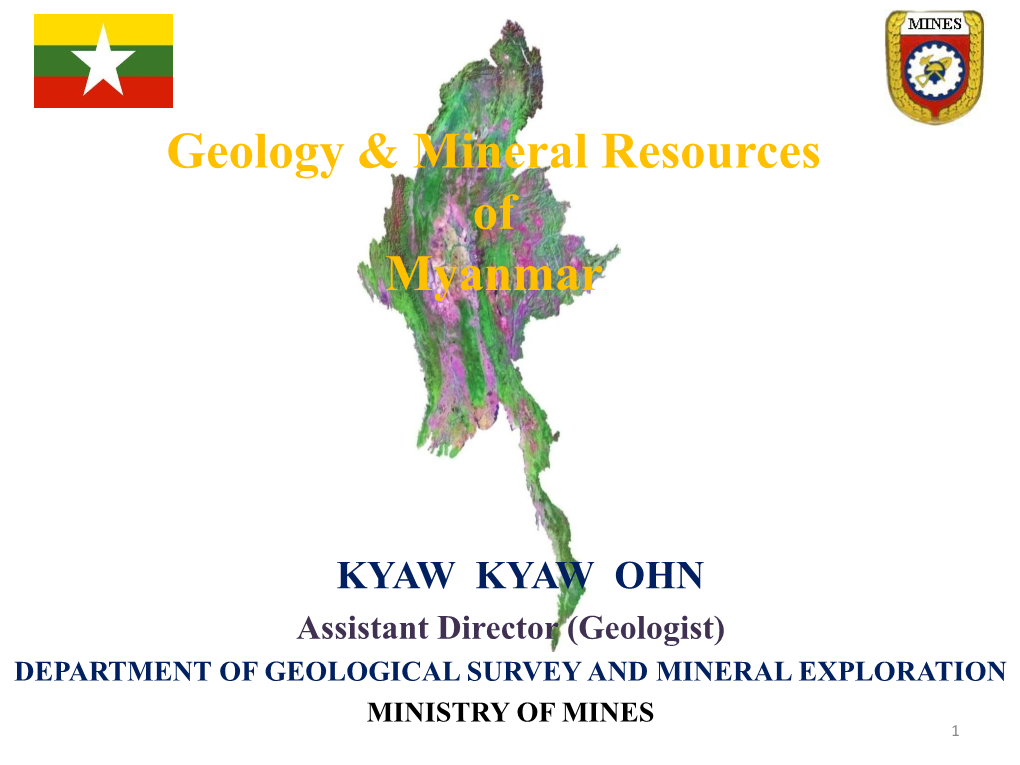 Geology & Mineral Resources of Myanmar