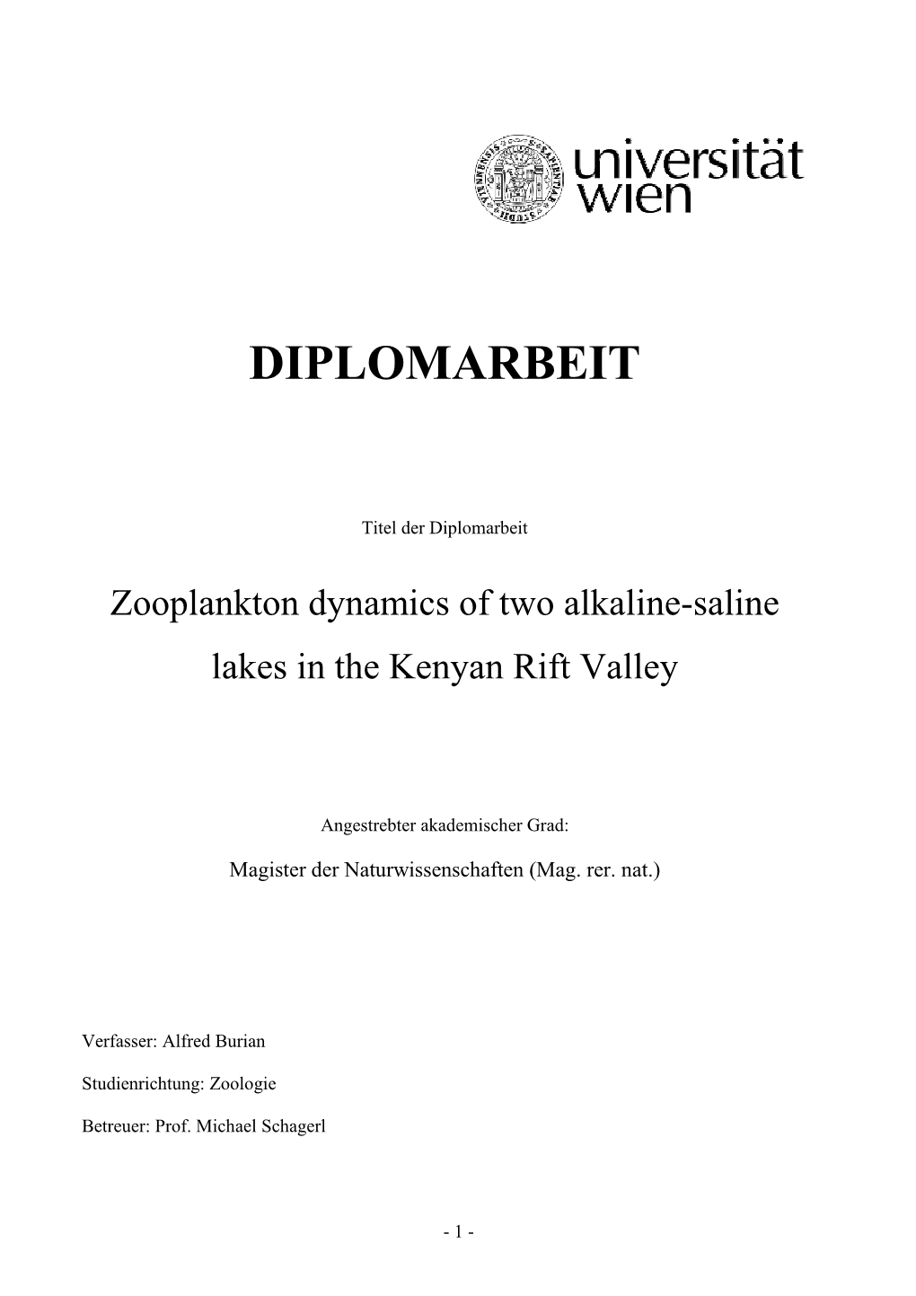 Diplomarbeit