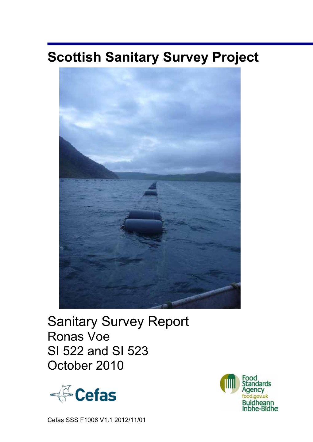 Shoreline Survey Report Ronas