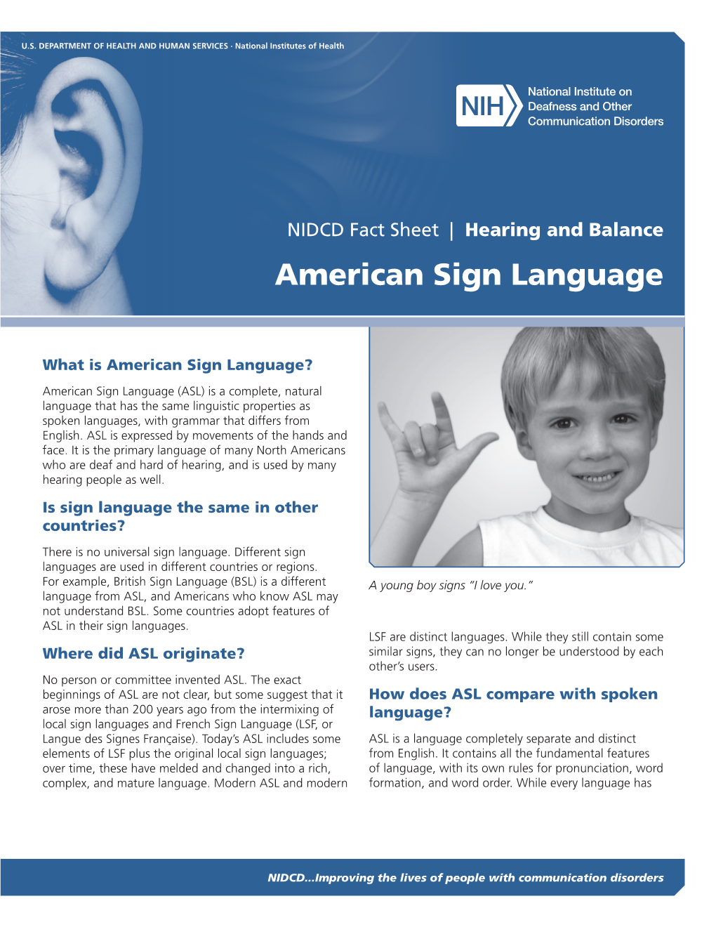 American Sign Language