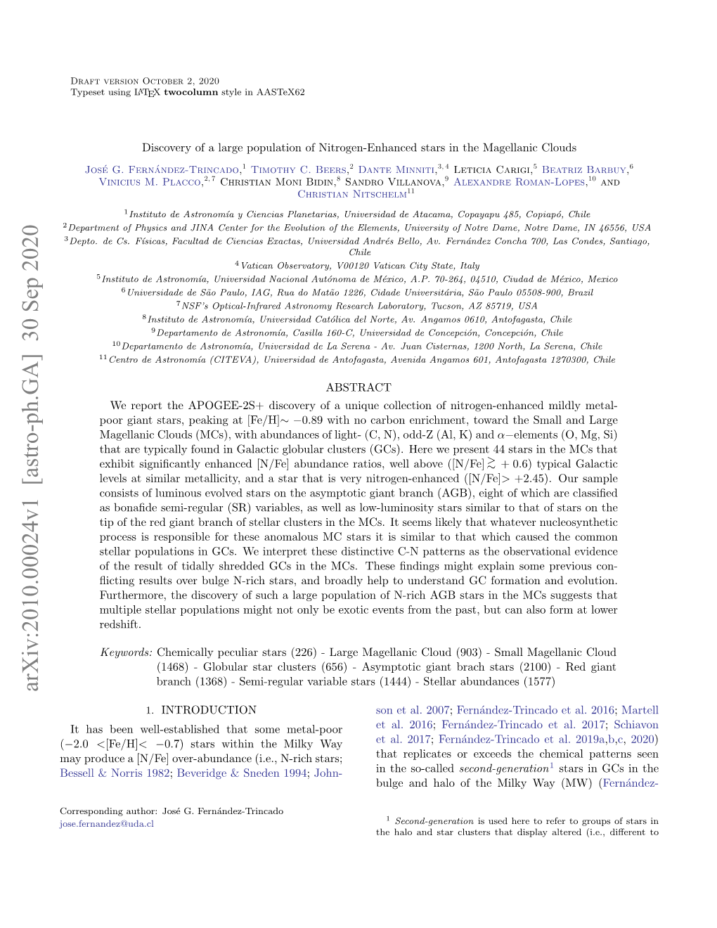 Discovery of a Large Population of Nitrogen-Enhanced Stars in the Magellanic Clouds