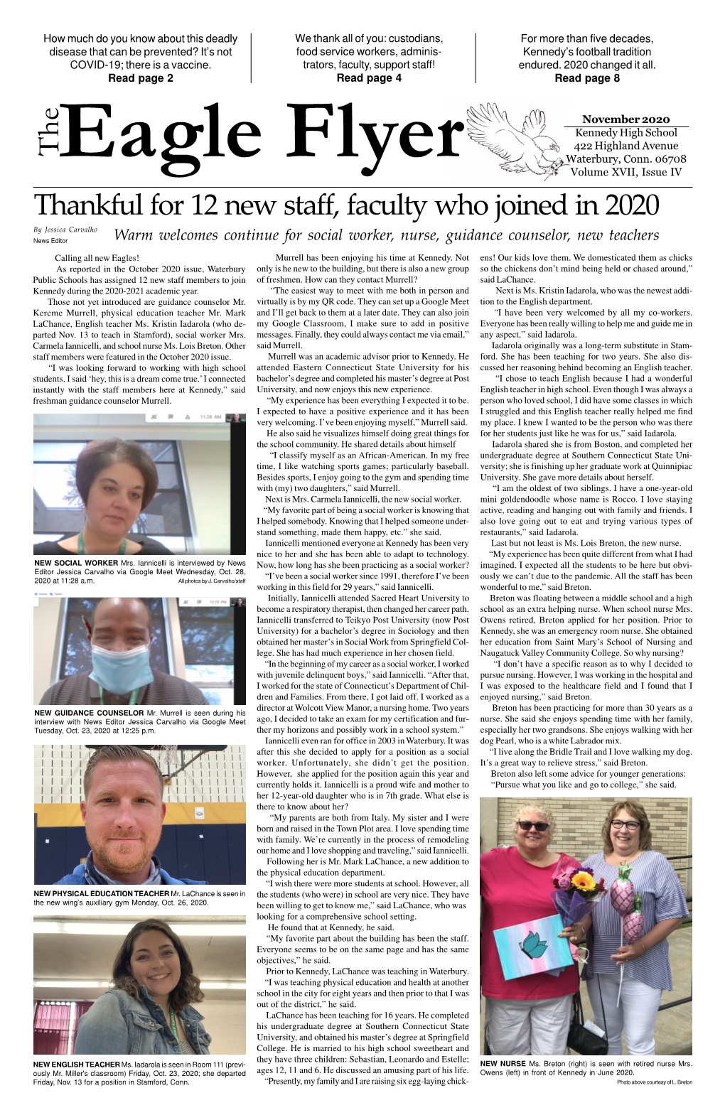 Thankful for 12 New Staff, Faculty Who Joined in 2020