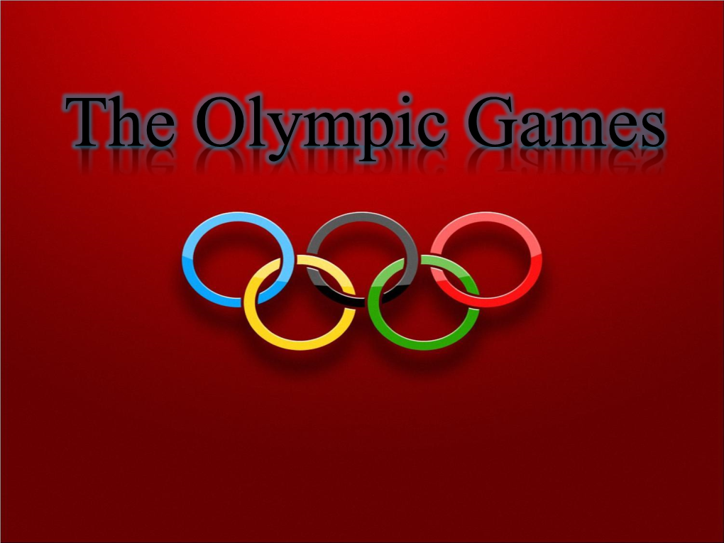 Olympic Games. 2