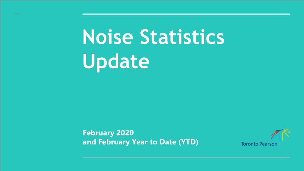 Noise Statistics Update