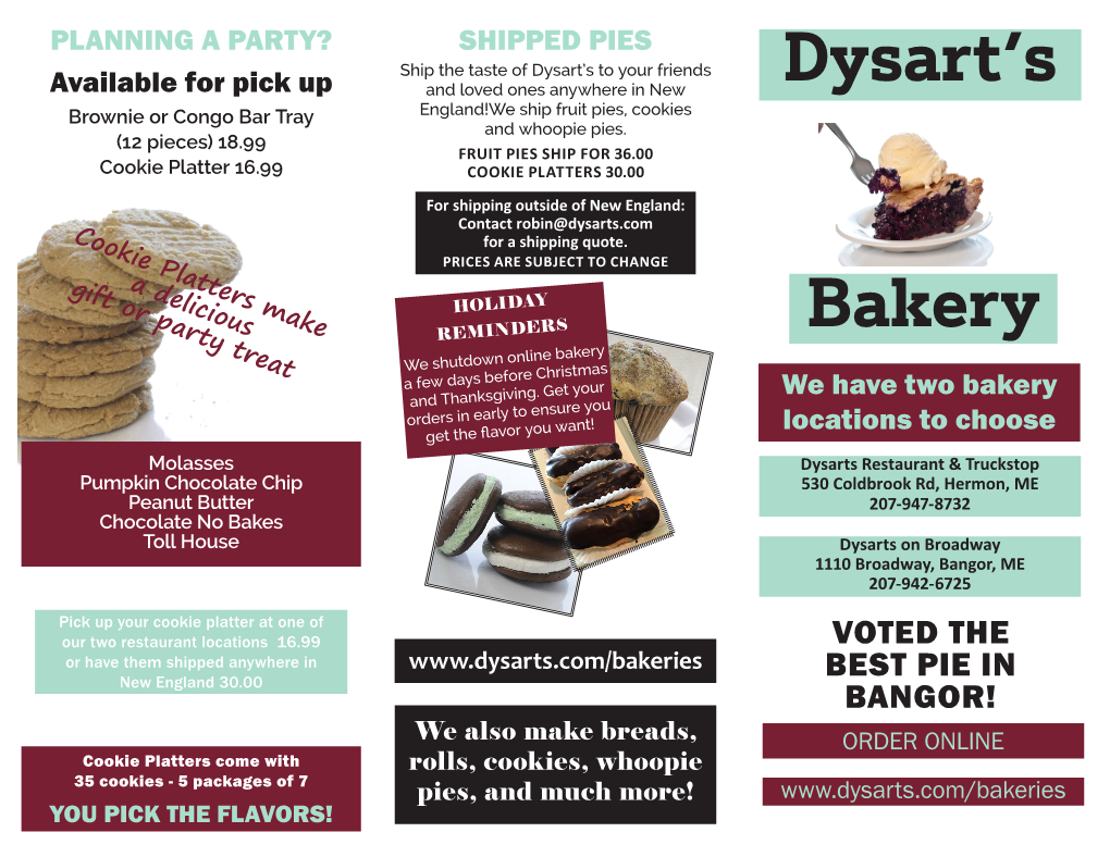 Dysart's Bakery