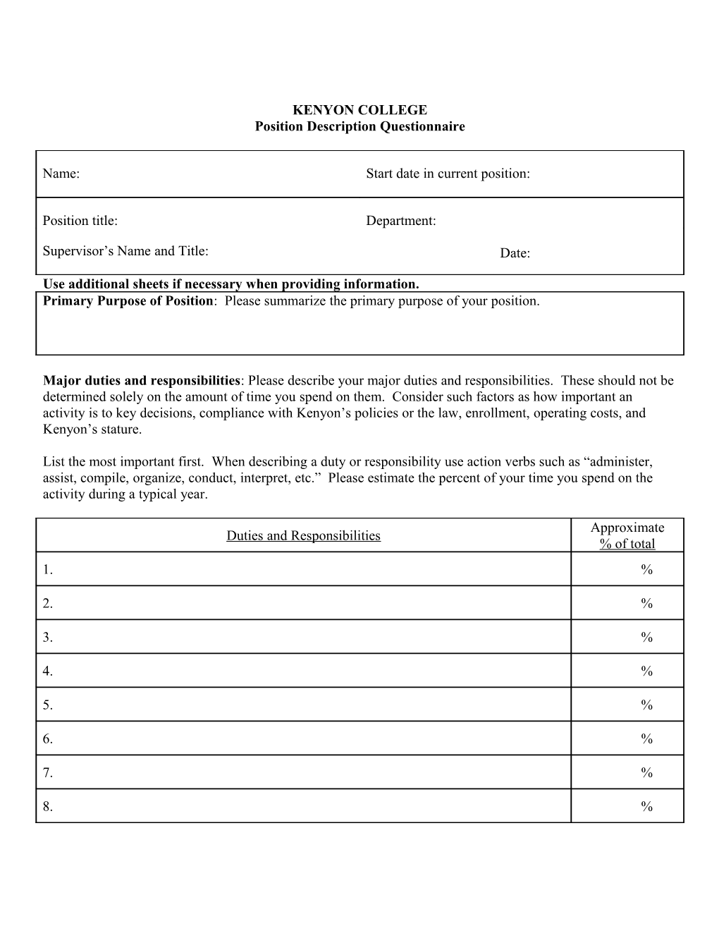 Use Additional Sheets If Necessary When Providing Information