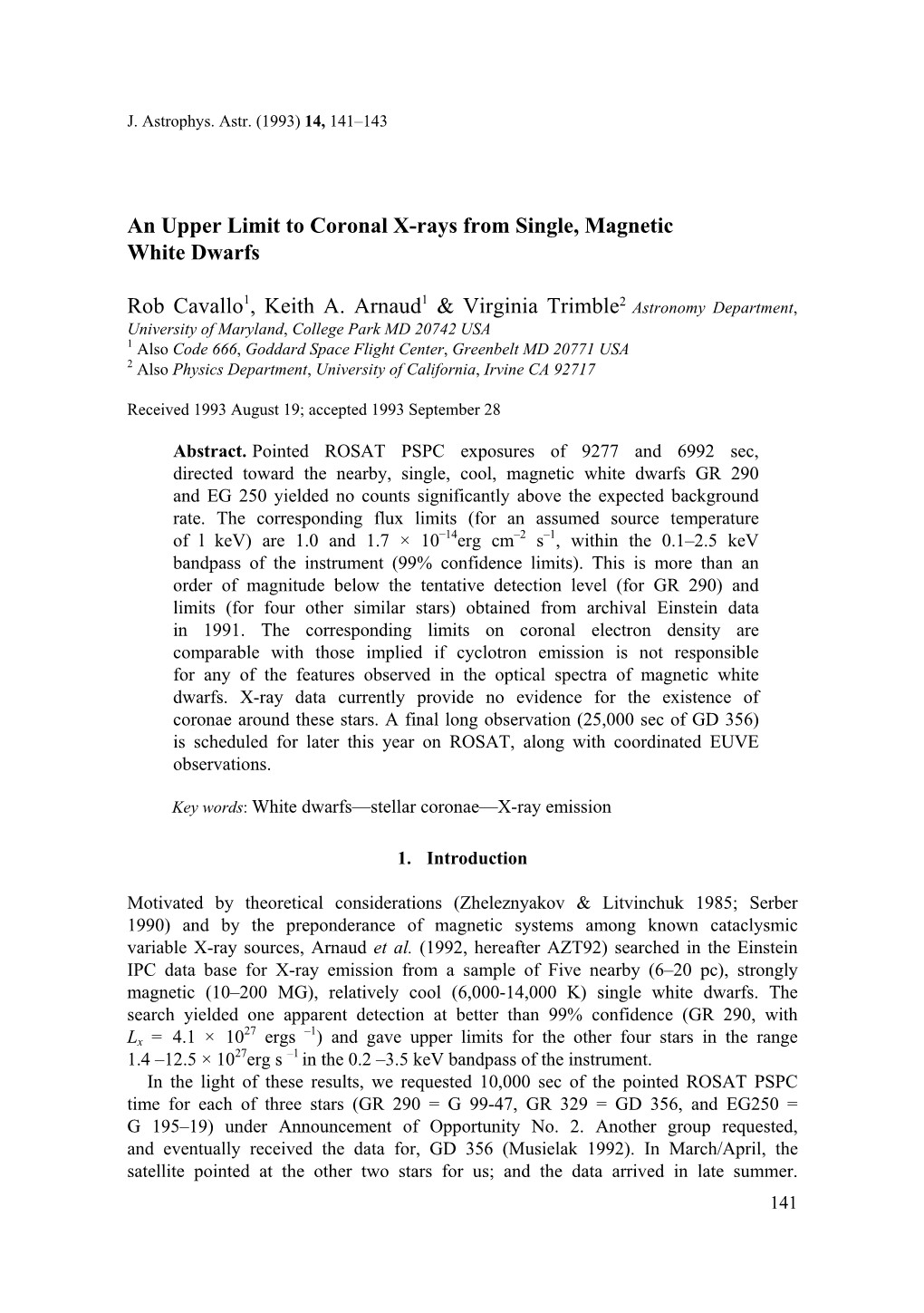 An Upper Limit to Coronal X-Rays from Single, Magnetic White Dwarfs