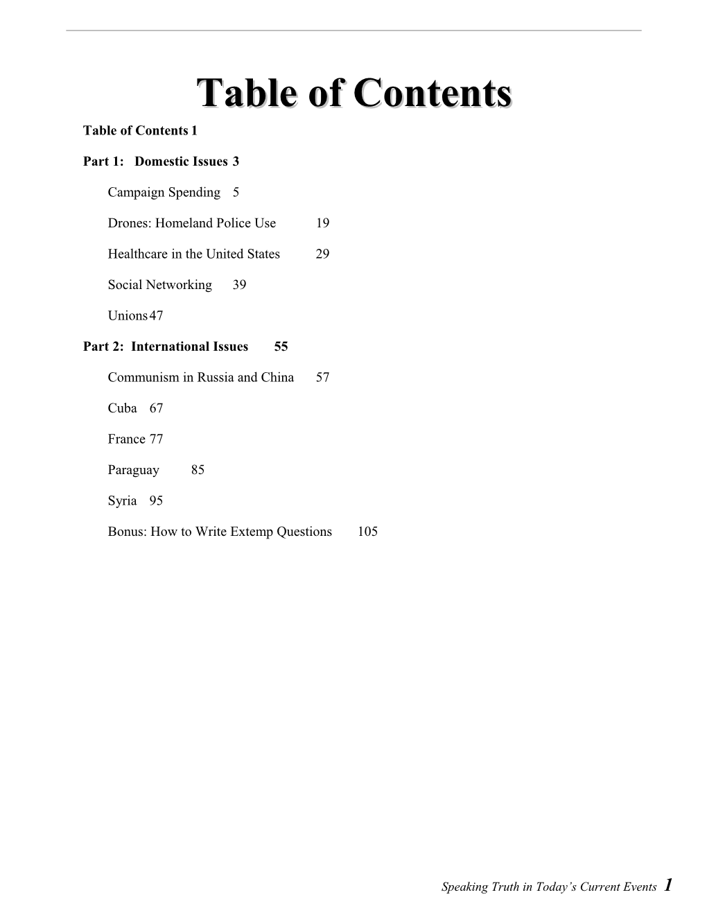 Table of Contents s16