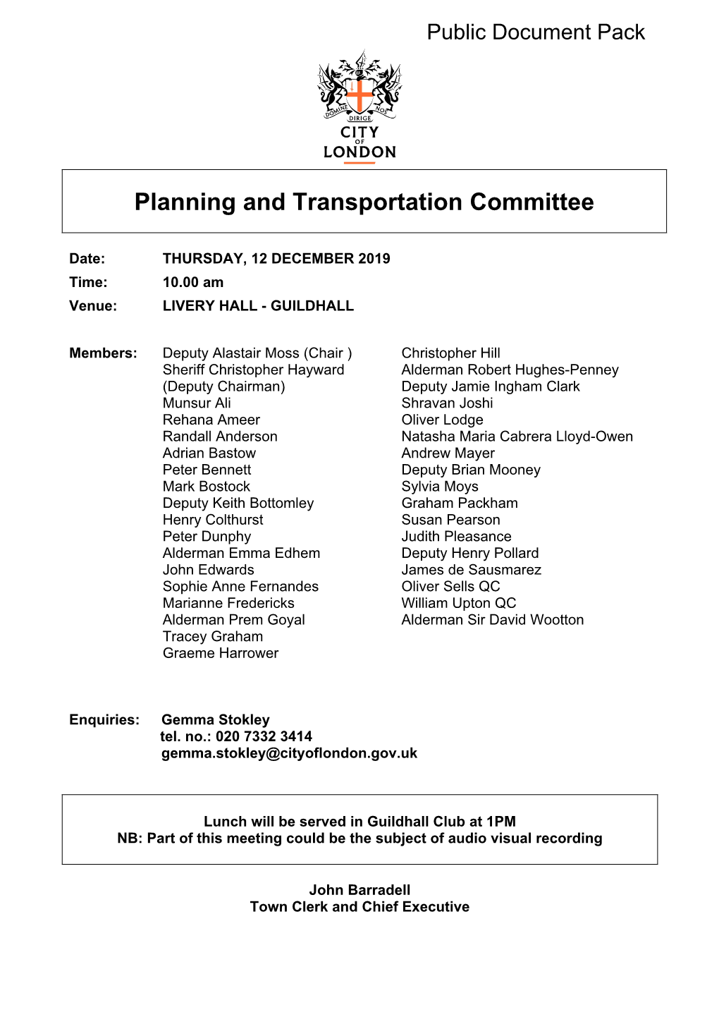 (Public Pack)Agenda Document for Planning and Transportation