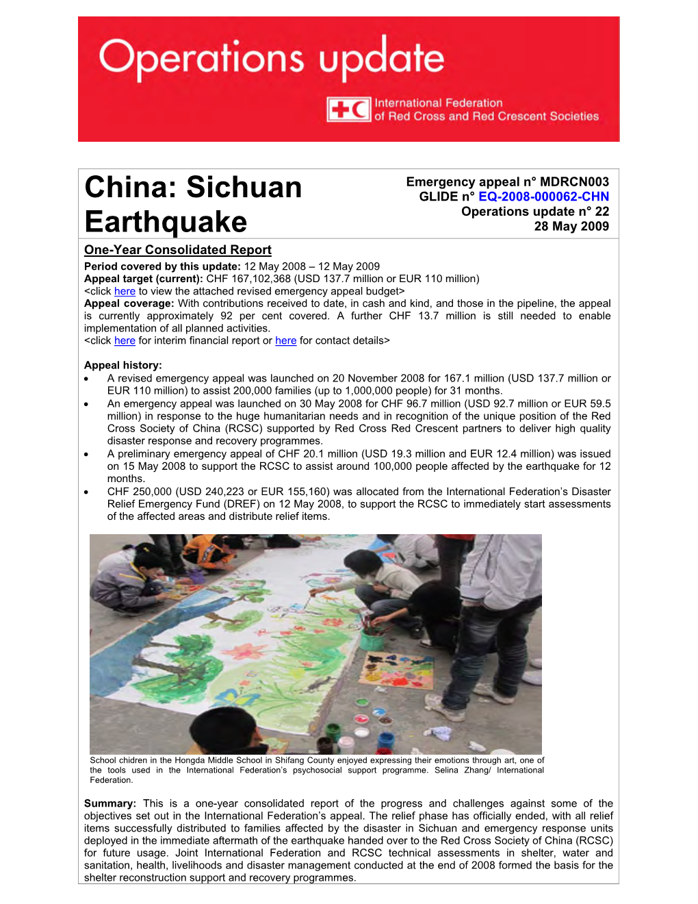 China: Sichuan Earthquake