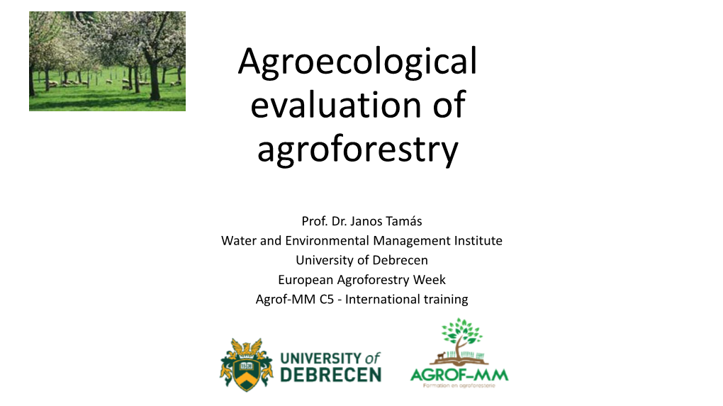 D5-K1-Janos Tamas-Agroecologica Evaluation C5 4Ver.Pdf