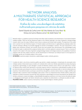 Network Analysis: a Multivariate Statistical Approach for Health Science Research