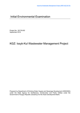 Issyk-Kul Wastewater Management Project (RRP KGZ 50176)