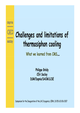 Challenges and Limitations of Thermosiphon Cooling What We Learned from CMS…