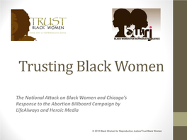 Trusting Black Women