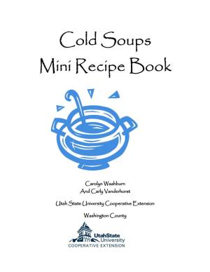 Cold Soups Mini Recipe Book
