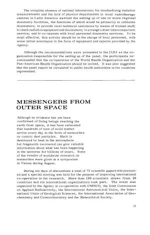 Messengers from Outer Space