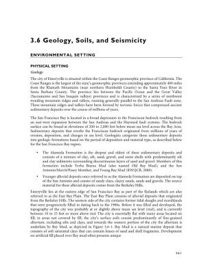 3.6 Geology, Soils, and Seismicity