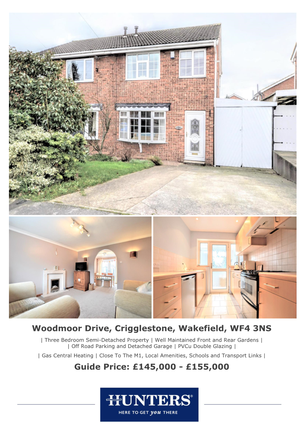 Woodmoor Drive, Crigglestone, Wakefield, WF4 3NS Guide Price